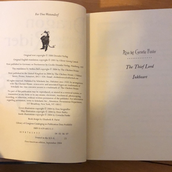 Dragon Rider Book By Cornelia Funke - Picture 5 of 6